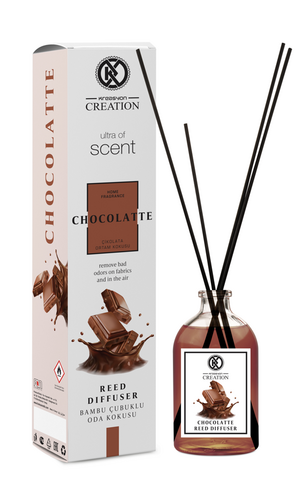 KREASYON - Kreasyon Reed Diffuser Bambu Çubuklu Oda Kokusu 115 ml Çikolata