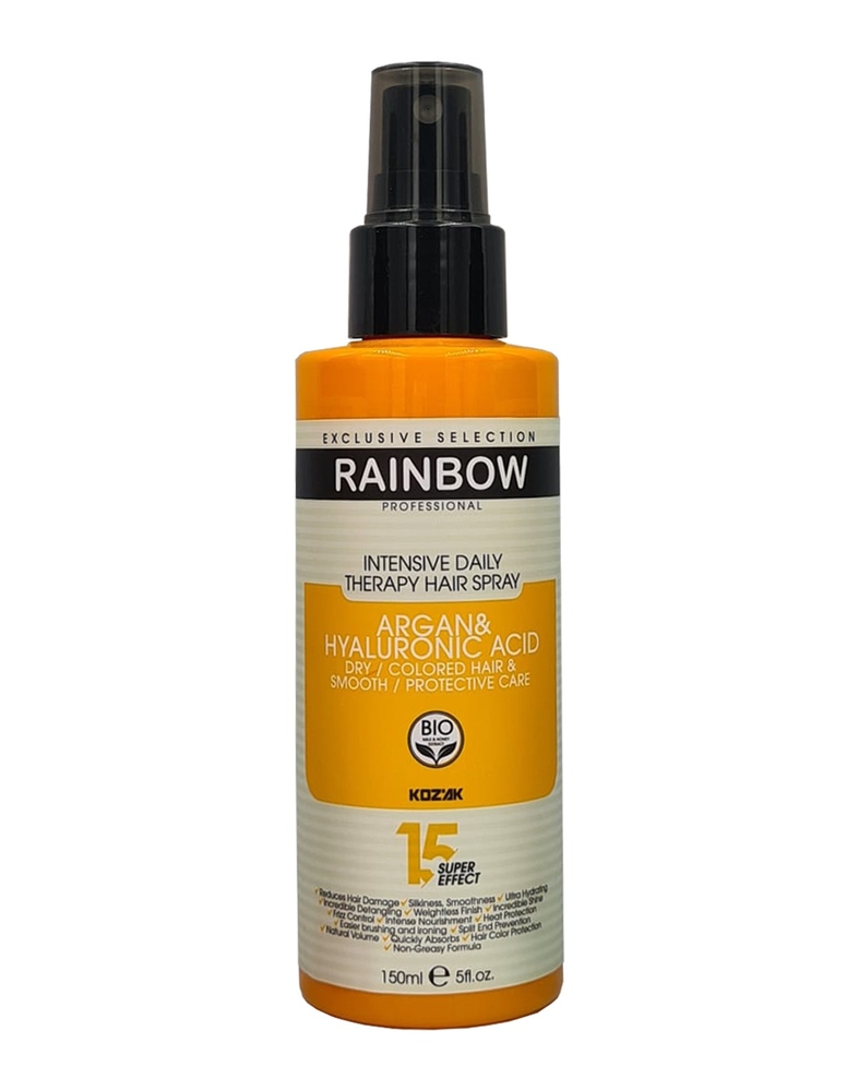 Rainbow Argan & Hyaluronic Acid Kuru ve Boyalı Saçlar için Bakım Spreyi 150 ml